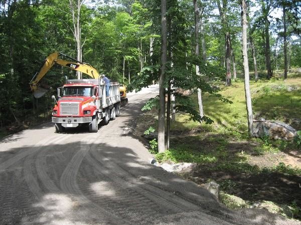 Putting in a new driveway with culverts
